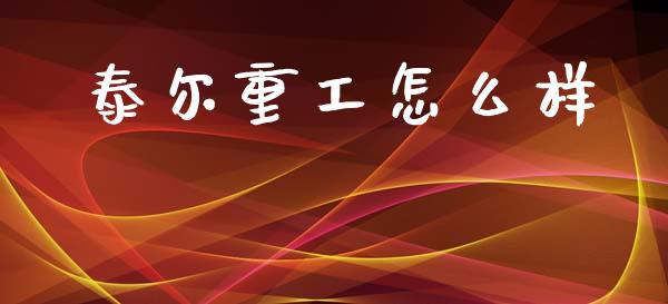 泰尔重工怎么样_https://m.lcjysmgs.com_股票交易_第1张