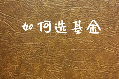 如何选基金_https://m.lcjysmgs.com_金融服务_第1张
