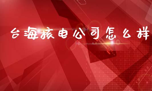 台海核电公司怎么样_https://m.lcjysmgs.com_金融服务_第1张