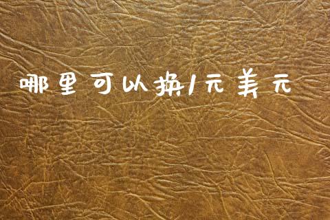哪里可以换1元美元_https://m.lcjysmgs.com_金融服务_第1张