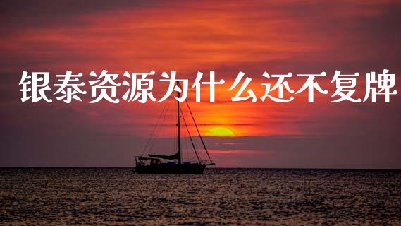 银泰资源为什么还不复牌_https://m.lcjysmgs.com_基金管理_第1张