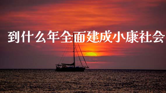 到什么年全面建成小康社会_https://m.lcjysmgs.com_基金管理_第1张