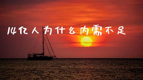 14亿人为什么内需不足_https://m.lcjysmgs.com_基金管理_第1张