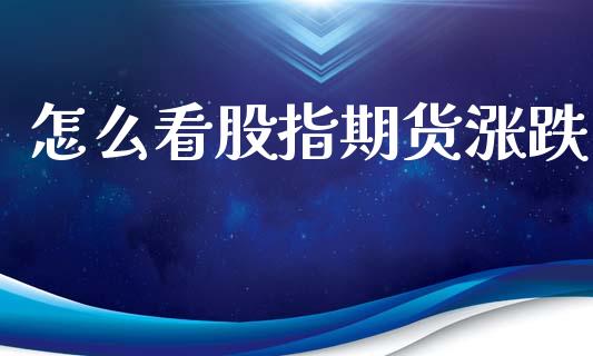 怎么看股指期货涨跌_https://m.lcjysmgs.com_基金管理_第1张