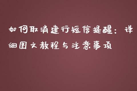 如何取消建行短信提醒：详细图文教程与注意事项_https://m.lcjysmgs.com_金融服务_第1张