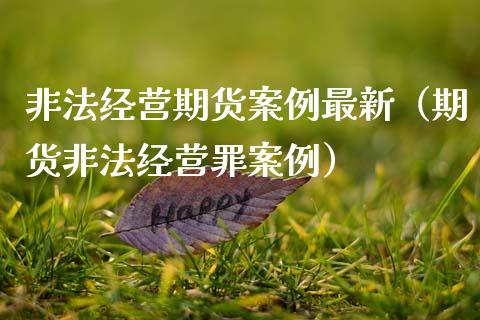 非法经营期货案例最新（期货非法经营罪案例）_https://m.lcjysmgs.com_基金管理_第1张