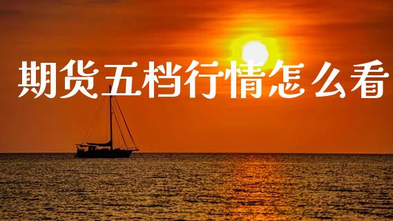 期货五档行情怎么看_https://m.lcjysmgs.com_股权投资_第1张