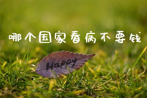 哪个国家看病不要钱_https://m.lcjysmgs.com_股权投资_第1张