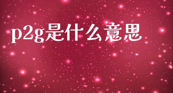 p2g是什么意思_https://m.lcjysmgs.com_股权投资_第1张