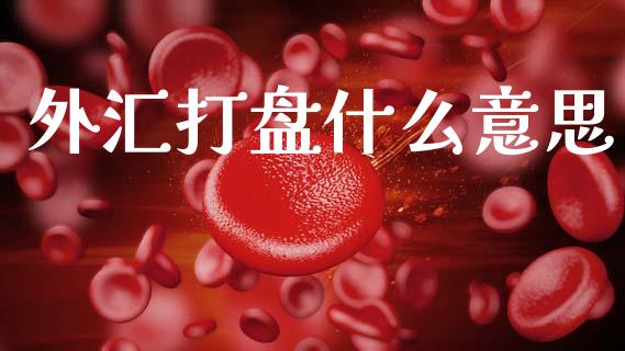 外汇打盘什么意思_https://m.lcjysmgs.com_股权投资_第1张