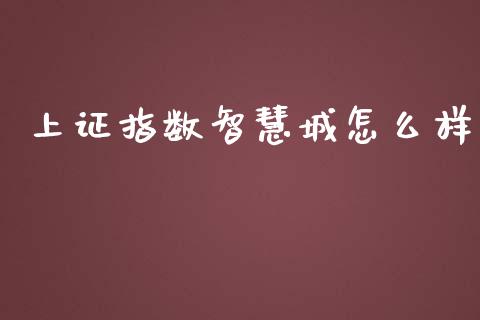 上证指数智慧城怎么样_https://m.lcjysmgs.com_基金管理_第1张