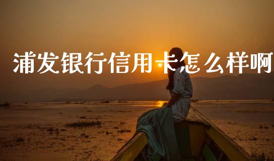 浦发银行信用卡怎么样啊_https://m.lcjysmgs.com_金融服务_第1张