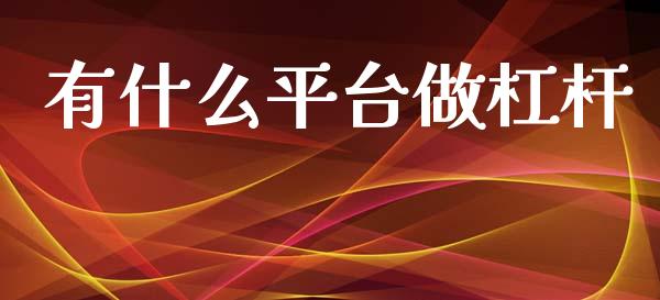 有什么平台做杠杆_https://m.lcjysmgs.com_基金管理_第1张