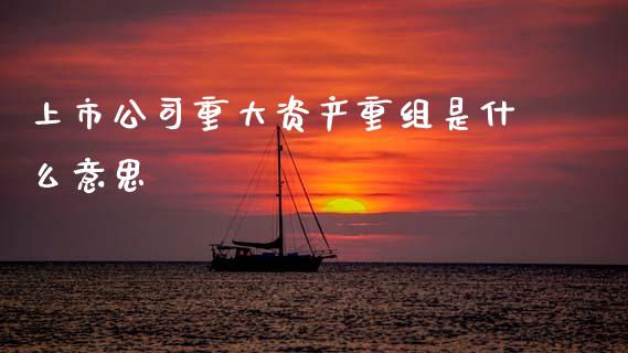 上市公司重大资产重组是什么意思_https://m.lcjysmgs.com_股权投资_第1张