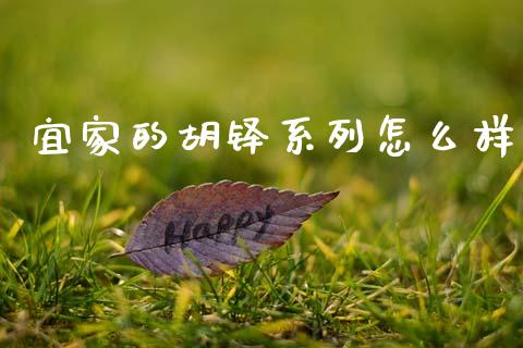 宜家的胡铎系列怎么样_https://m.lcjysmgs.com_基金管理_第1张
