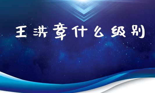王洪章什么级别_https://m.lcjysmgs.com_金融服务_第1张
