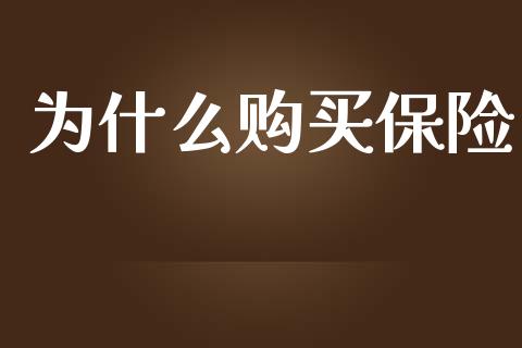 为什么购买保险_https://m.lcjysmgs.com_股权投资_第1张