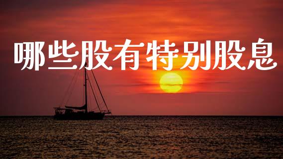 哪些股有特别股息_https://m.lcjysmgs.com_基金管理_第1张