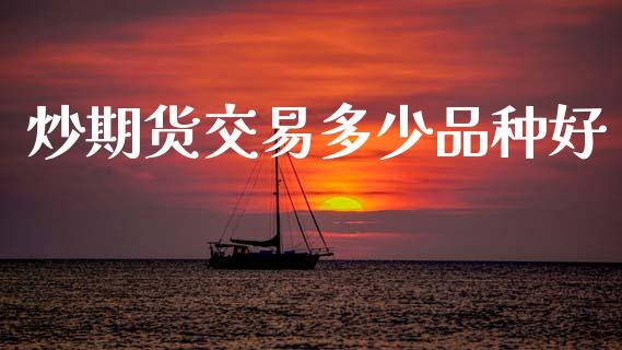 炒期货交易多少品种好_https://m.lcjysmgs.com_股票交易_第1张