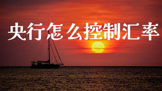 央行怎么控制汇率_https://m.lcjysmgs.com_股权投资_第1张