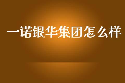 一诺银华集团怎么样_https://m.lcjysmgs.com_股票交易_第1张