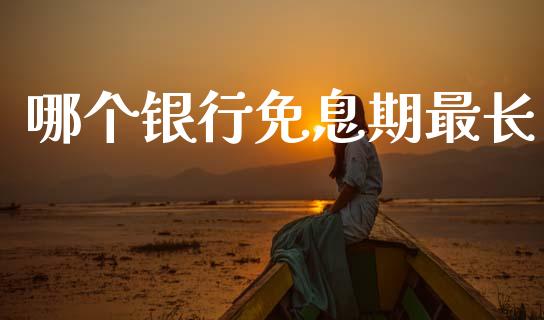 哪个银行免息期最长_https://m.lcjysmgs.com_股票交易_第1张