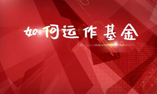 如何运作基金_https://m.lcjysmgs.com_基金管理_第1张