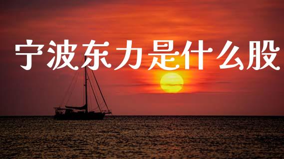 宁波东力是什么股_https://m.lcjysmgs.com_金融服务_第1张