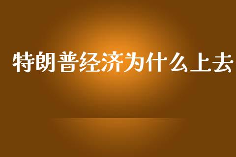 特朗普经济为什么上去_https://m.lcjysmgs.com_股权投资_第1张