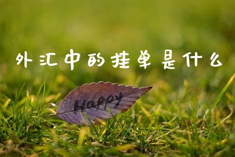 外汇中的挂单是什么_https://m.lcjysmgs.com_股票交易_第1张