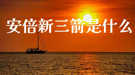 安倍新三箭是什么_https://m.lcjysmgs.com_股权投资_第1张