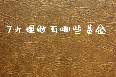 7天理财有哪些基金_https://m.lcjysmgs.com_股权投资_第1张