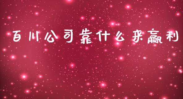 百川公司靠什么来赢利_https://m.lcjysmgs.com_股权投资_第1张
