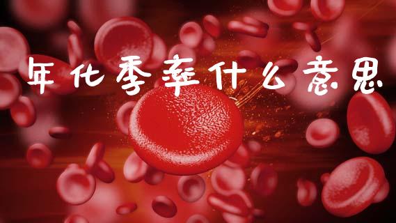 年化季率什么意思_https://m.lcjysmgs.com_股票交易_第1张