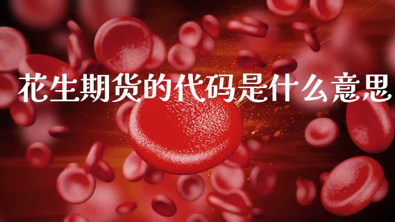 花生期货的代码是什么意思_https://m.lcjysmgs.com_股票交易_第1张