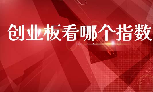 创业板看哪个指数_https://m.lcjysmgs.com_股权投资_第1张