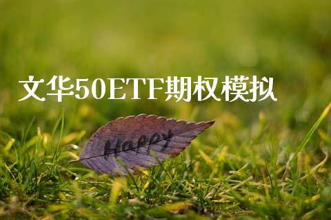 文华50ETF期权模拟_https://m.lcjysmgs.com_金融服务_第1张
