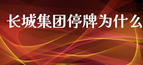 长城集团停牌为什么_https://m.lcjysmgs.com_基金管理_第1张