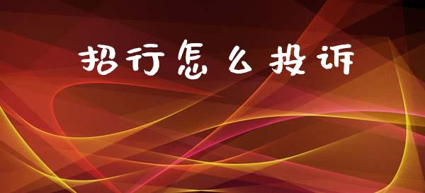招行怎么投诉_https://m.lcjysmgs.com_股权投资_第1张