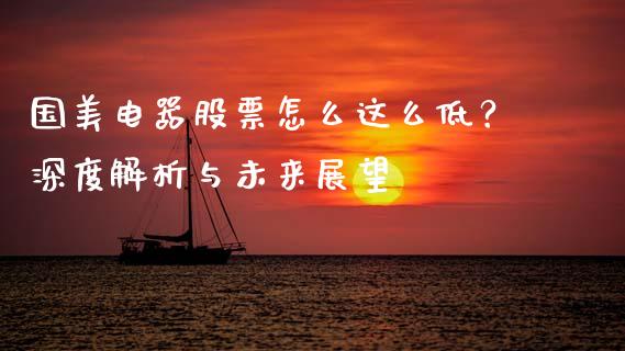 国美电器股票怎么这么低？深度解析与未来展望_https://m.lcjysmgs.com_金融服务_第1张