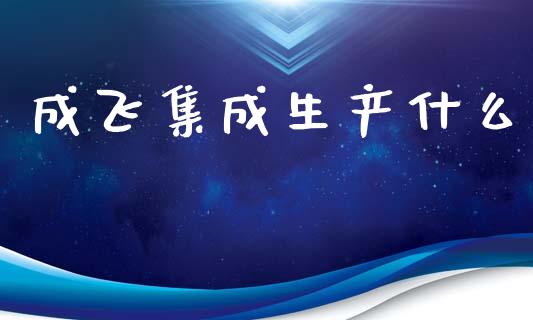 成飞集成生产什么_https://m.lcjysmgs.com_金融服务_第1张