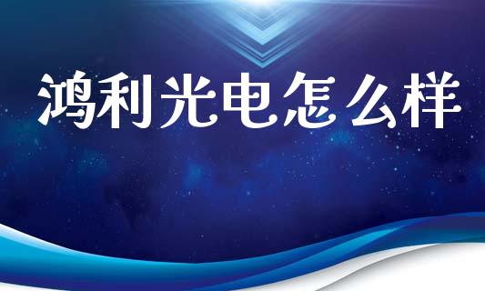 鸿利光电怎么样_https://m.lcjysmgs.com_基金管理_第1张