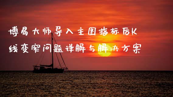 博易大师导入主图指标后K线变窄问题详解与解决方案_https://m.lcjysmgs.com_股权投资_第1张
