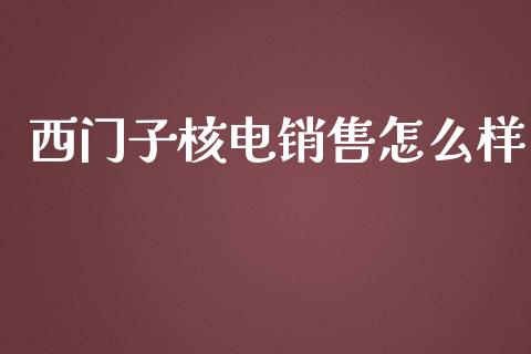 西门子核电销售怎么样_https://m.lcjysmgs.com_股权投资_第1张