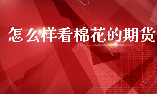 怎么样看棉花的期货_https://m.lcjysmgs.com_股票交易_第1张