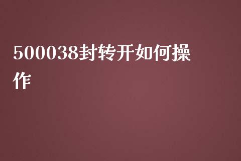 500038封转开如何操作_https://m.lcjysmgs.com_股票交易_第1张