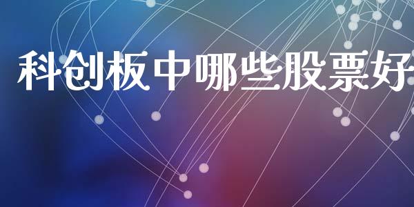 科创板中哪些股票好_https://m.lcjysmgs.com_金融服务_第1张