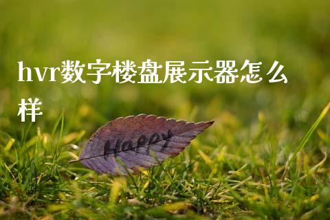 hvr数字楼盘展示器怎么样_https://m.lcjysmgs.com_股权投资_第1张