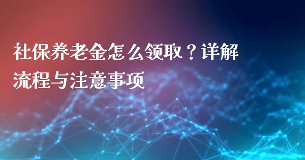 社保养老金怎么领取？详解流程与注意事项_https://m.lcjysmgs.com_金融服务_第1张