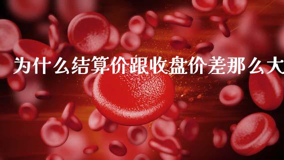 为什么结算价跟收盘价差那么大_https://m.lcjysmgs.com_金融服务_第1张